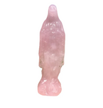 Mother Mary Rose Quartz Carving