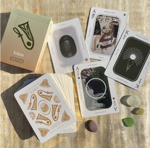 LOTUS CARDS FOR INNER SPACE; A NEW KIND OF OLD GAME. SECOND EDITION: TAROT
