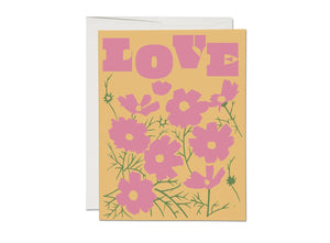 Love Cosmos love greeting card: Singles