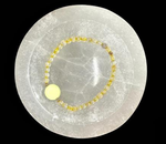 Abundance Bracelet (Citrine with Lemon Chrysoprase Mini Circle Timepiece)