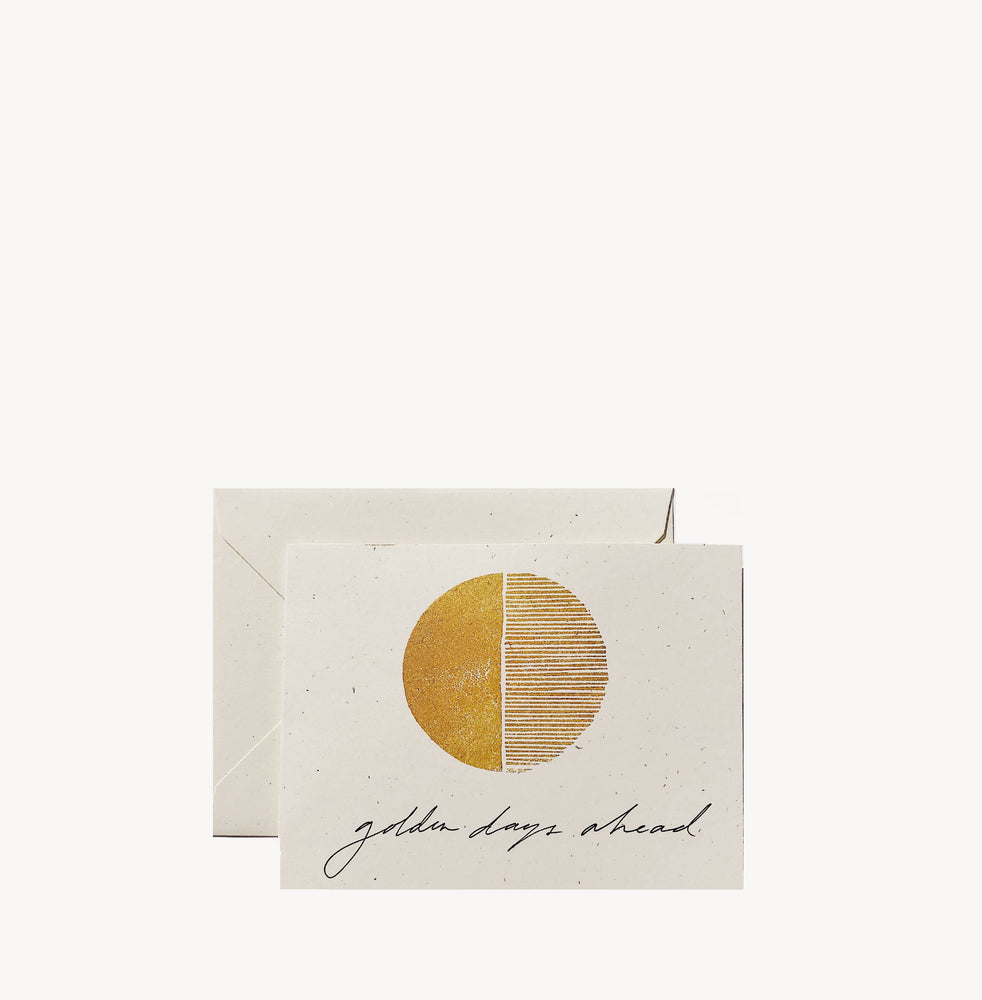 Golden Days Ahead Greeting Card