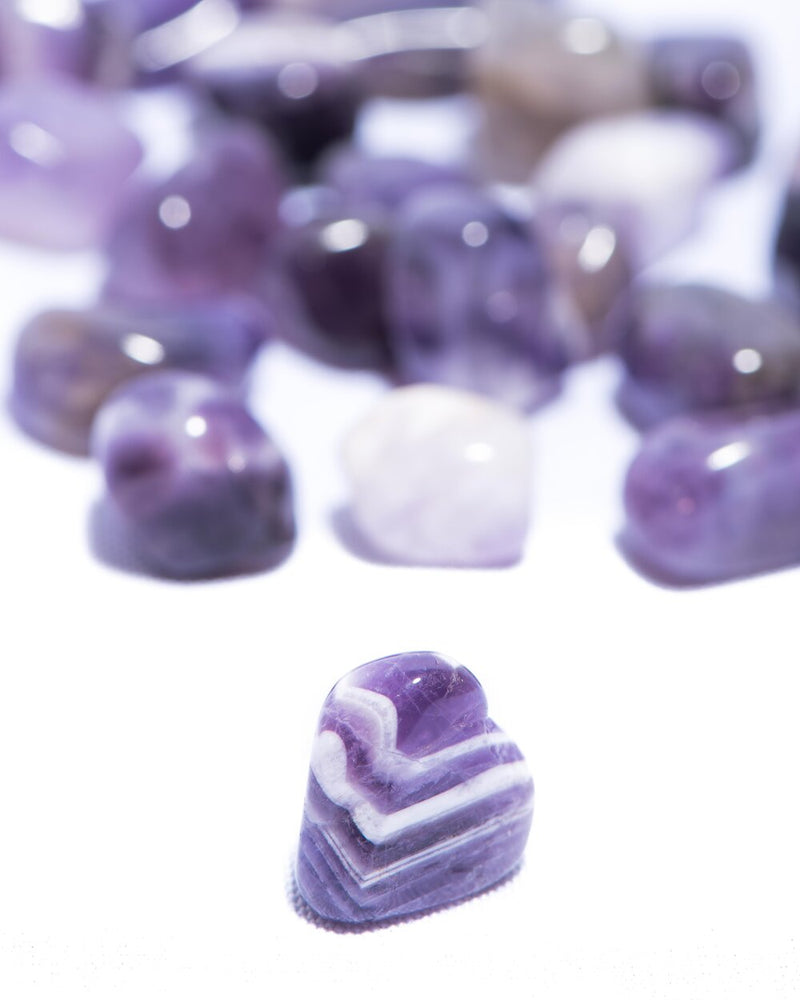 
                
                    Load image into Gallery viewer, Chevron Amethyst Tumbled
                
            