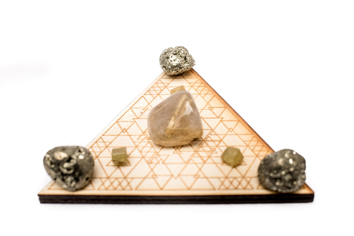 Triangle Crystal Grid – Open Eye Crystals