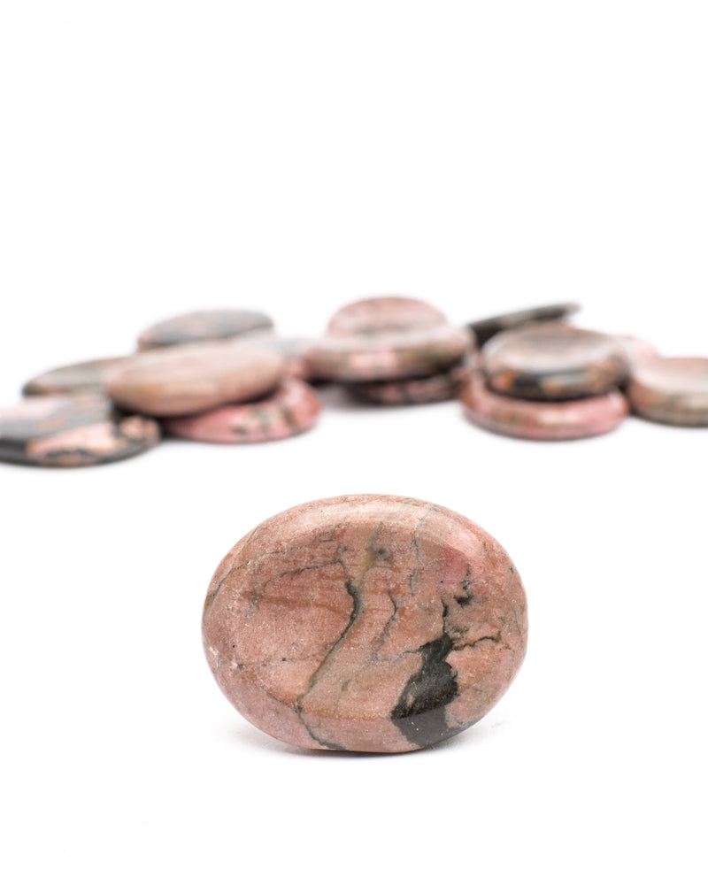 
                
                    Load image into Gallery viewer, Rhodonite Worry Stone
                
            
