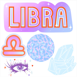 
                
                    Load image into Gallery viewer, Libra Sticker Sheet
                
            