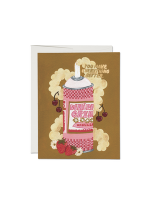 Whipped Cream Greeting Card